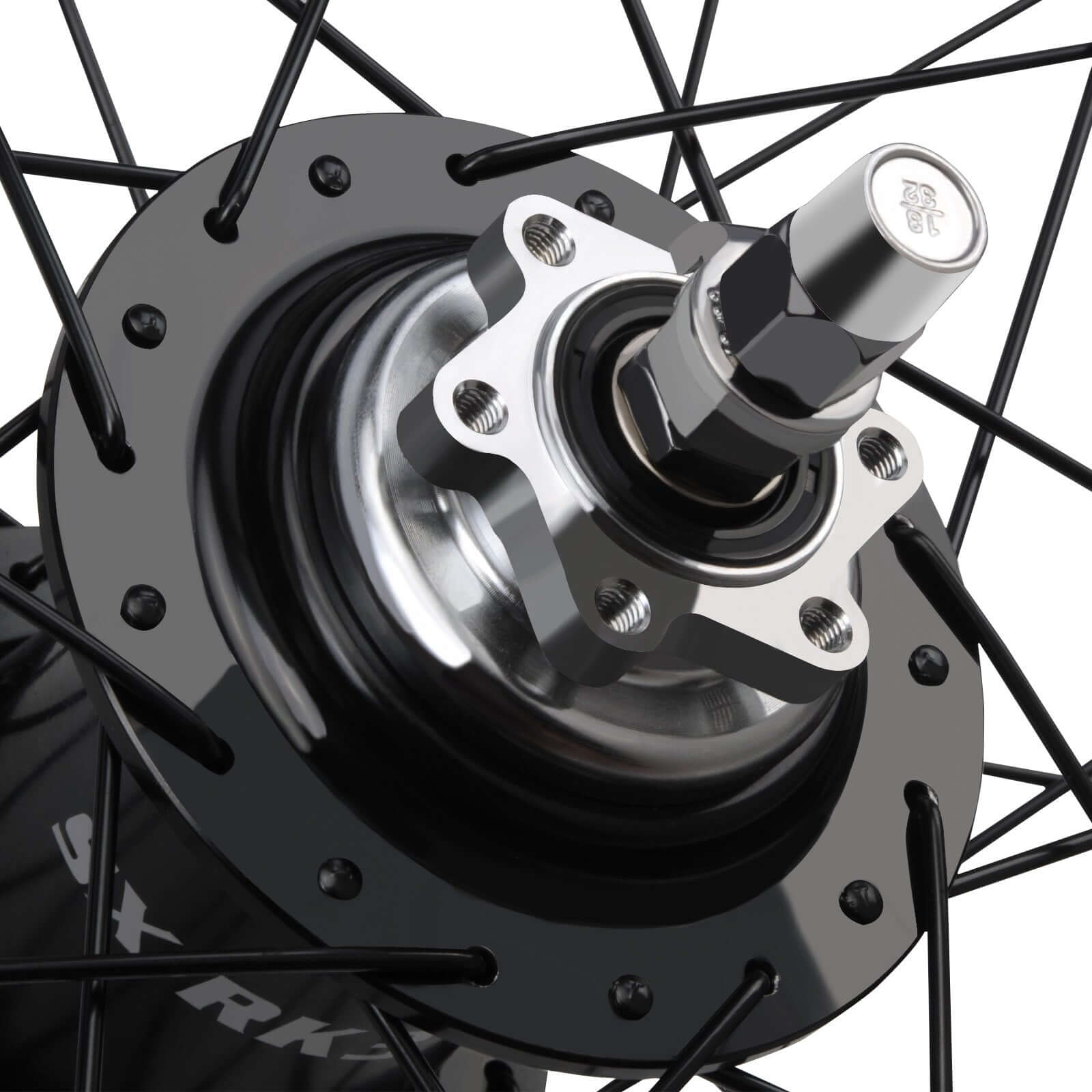 Tracer 26"x3"x13Gx36H Wheel Set for 26"x3.0,4.0 tire, Alloy FAT Rims Font wheel DISC BRAKE, 26"x3"x36Hx13Gx135x175mm