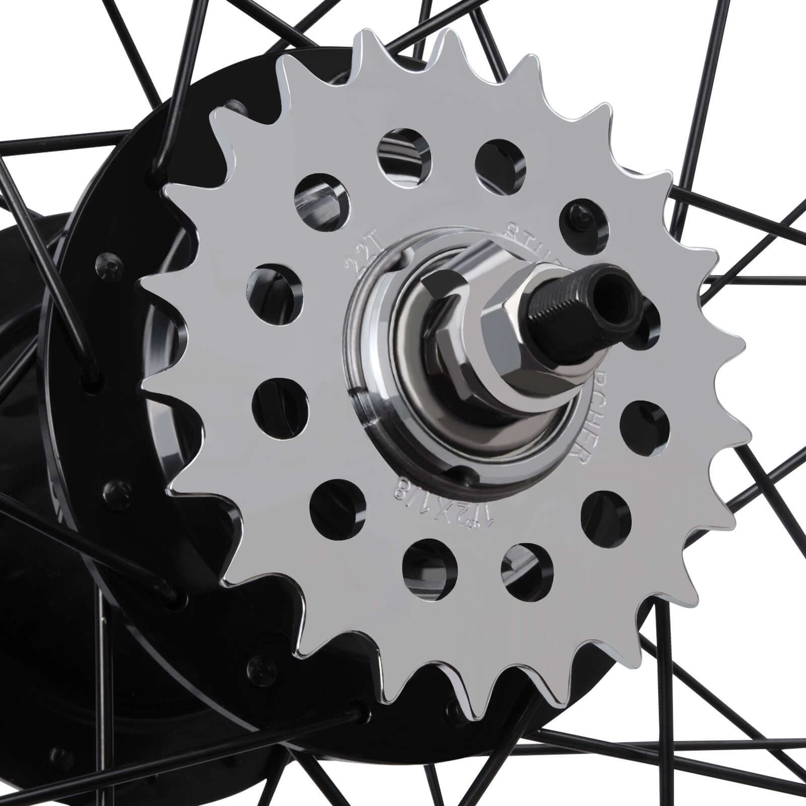 Tracer 26"x3"x13Gx36H Wheel Set for 26"x3.0,4.0 tire, Alloy FAT Rims Font wheel DISC BRAKE, 26"x3"x36Hx13Gx135x175mm