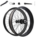 Tracer 26"x3"x13Gx36H Wheel Set for 26"x3.0,4.0 tire, Alloy FAT Rims Font wheel DISC BRAKE, 26"x3"x36Hx13Gx135x175mm