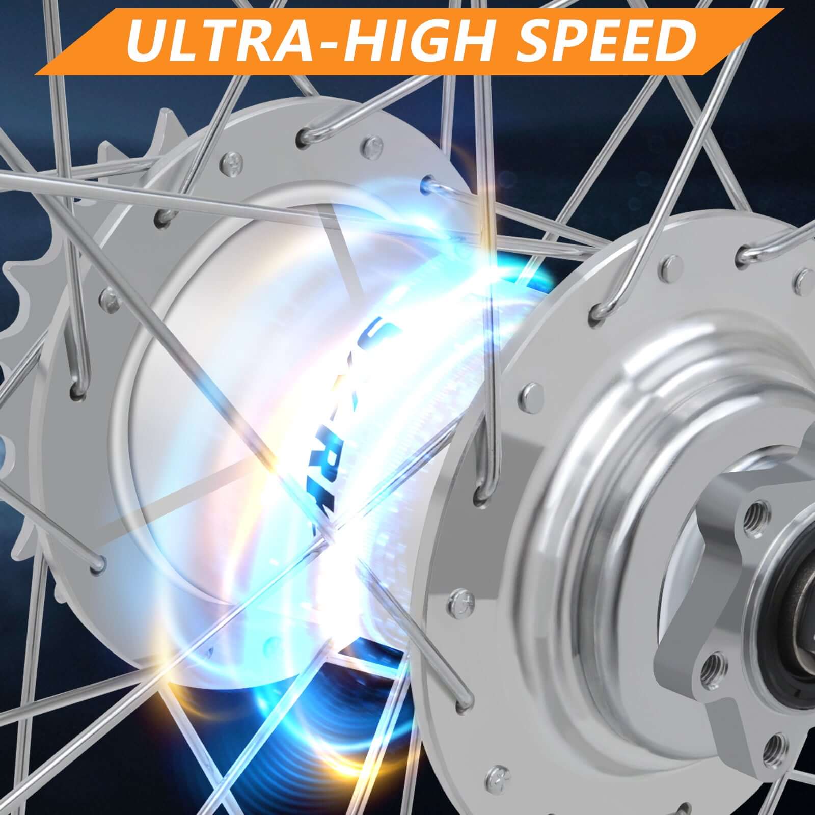 Tracer 26"x3"x13Gx36H Wheel Set for 26"x3.0,4.0 tire, Alloy FAT Rims Font wheel DISC BRAKE, 26"x3"x36Hx13Gx135x175mm