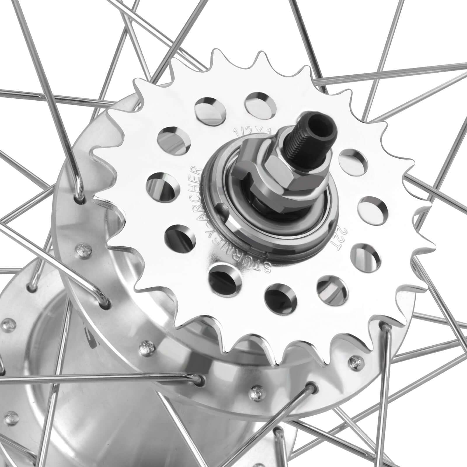 Tracer 26"x3"x13Gx36H Wheel Set for 26"x3.0,4.0 tire, Alloy FAT Rims Font wheel DISC BRAKE, 26"x3"x36Hx13Gx135x175mm