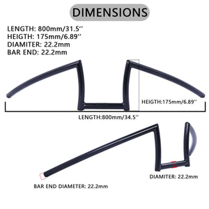 Tracer HB-TB-W800-175 Hoodlum Bars 800*175*22.2mm*1.6T