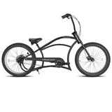 Bicicleta de ruedas anchas Tracer Harman 3i de 26'' con suspensión interna de 3 velocidades y eslogan estilo chopper