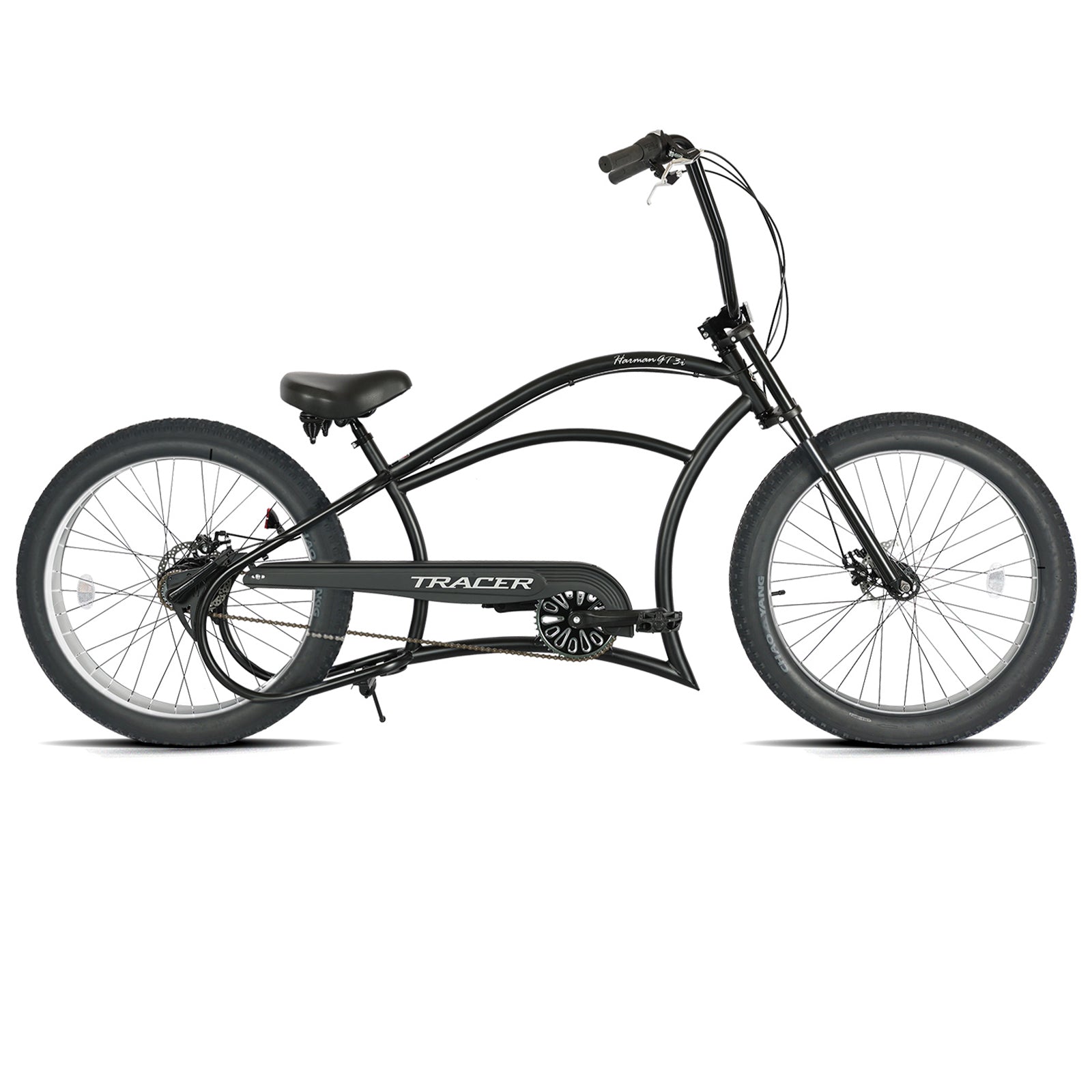 Tracer Harman 3i 26'' Vintage Internal 3-Speed Chopper Stretch Fat Tire Bike