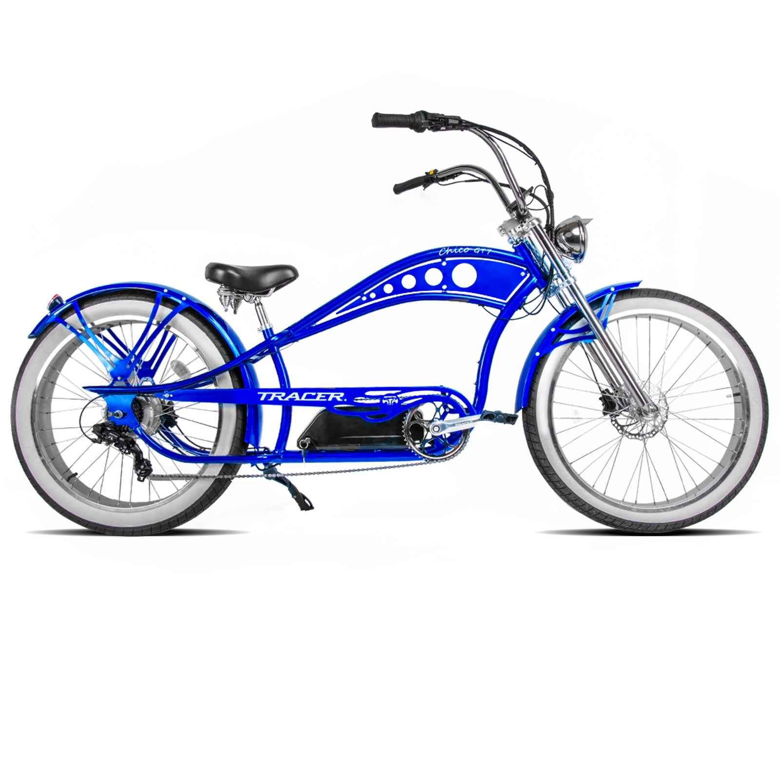 Chico GT7 750W Stretch Cruiser E-Bike - Tracer Bikes