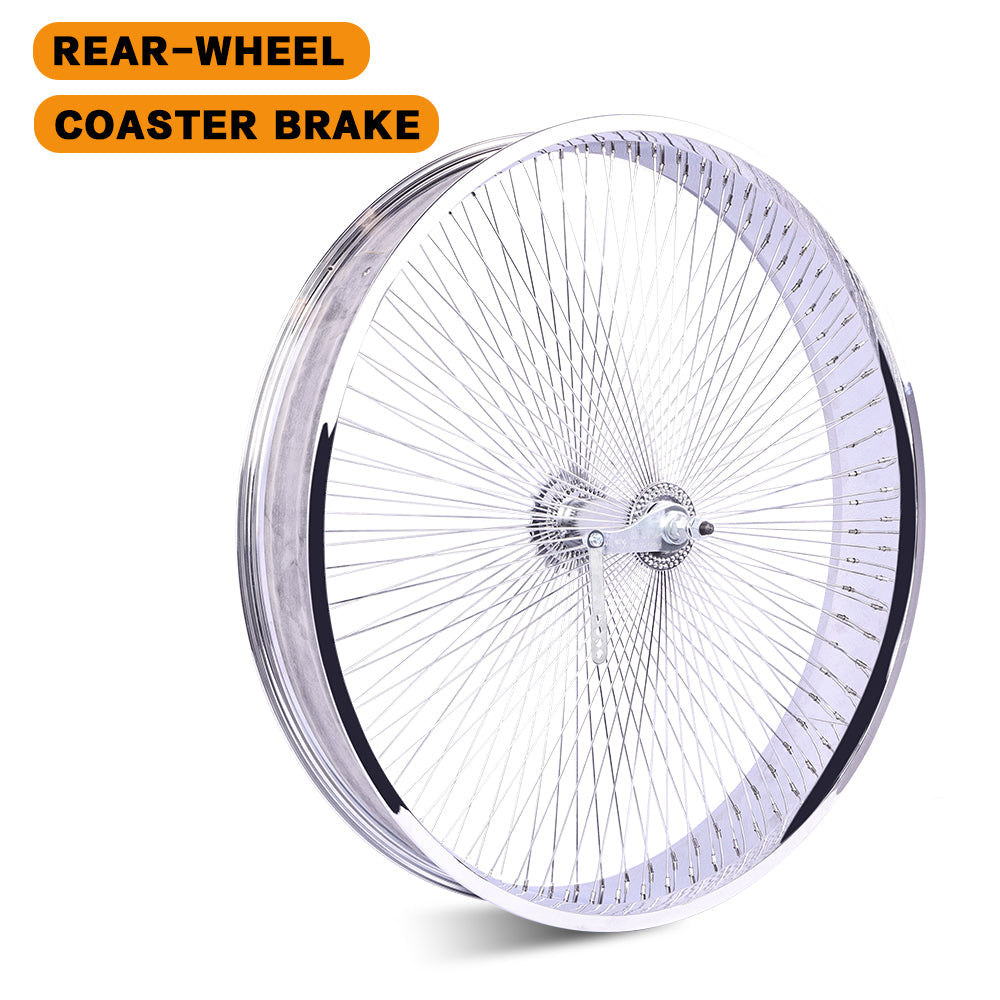 Tracer WH-TH9526140C-CP Lowrider 26*14G*140H Coaster Brake Chrome Allo