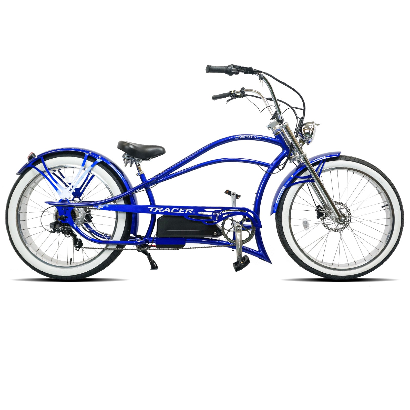 Legend GT7 1000W Stretch Cruiser Chopper Bike - Tracer Bikes
