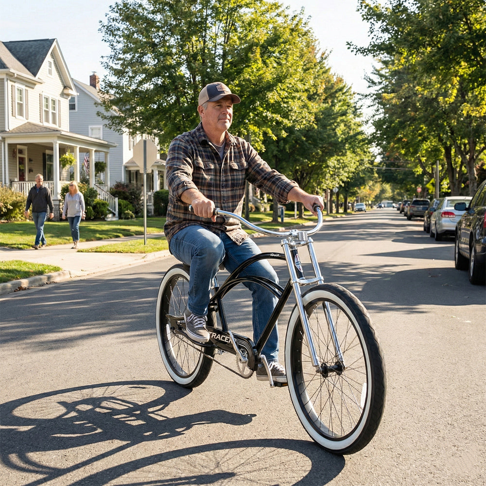 Tracer Master 29" Chopper Stretch Beach Cruiser Fat Tire Bike Single-Speed