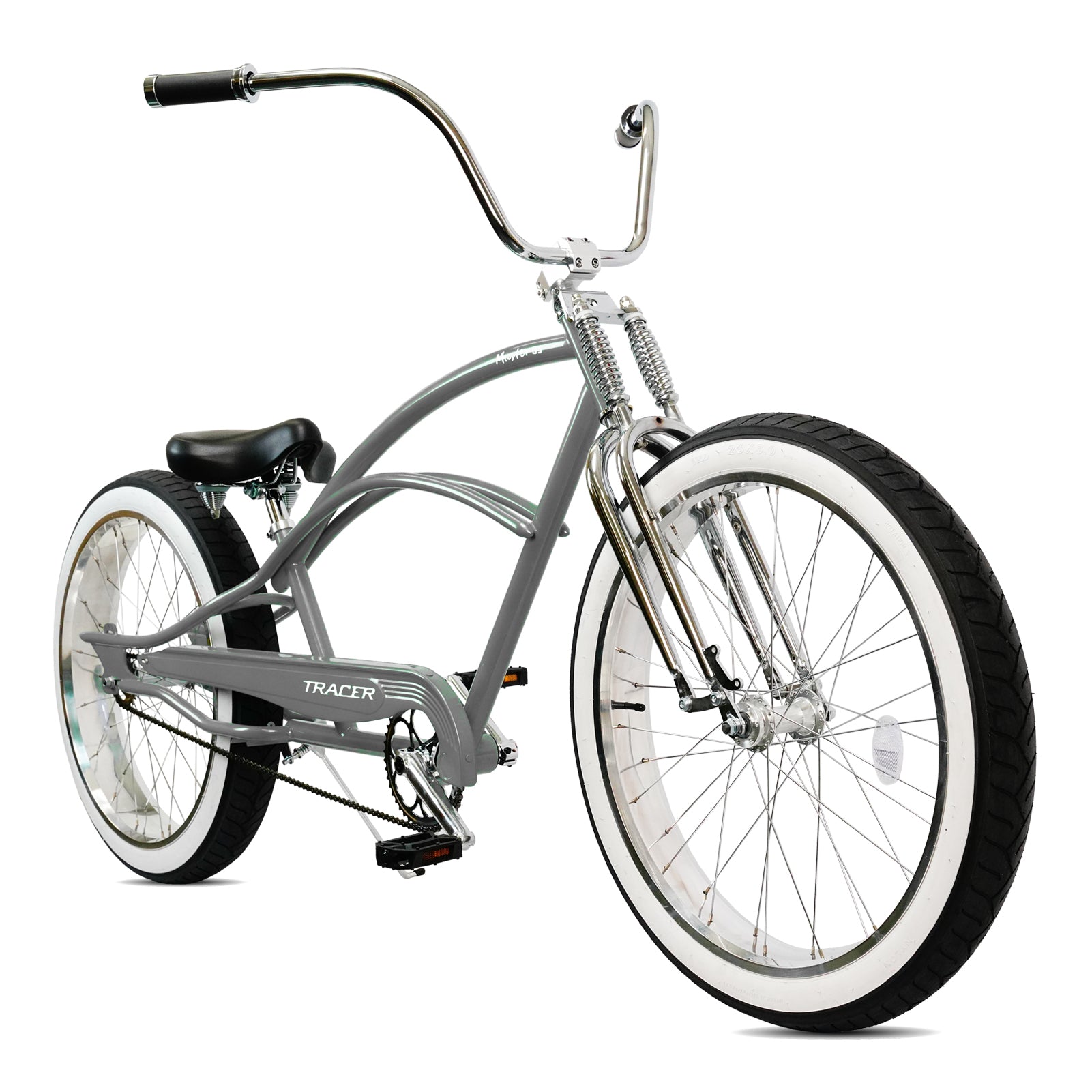 Tracer Master DS 26" Dual Springer Chopper Stretch Beach Cruiser Bike
