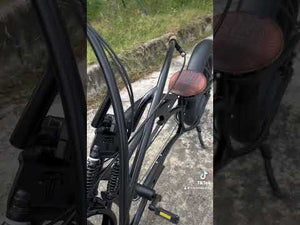 Raider Pro DS7 Stretched Cruiser Bike, outside view.