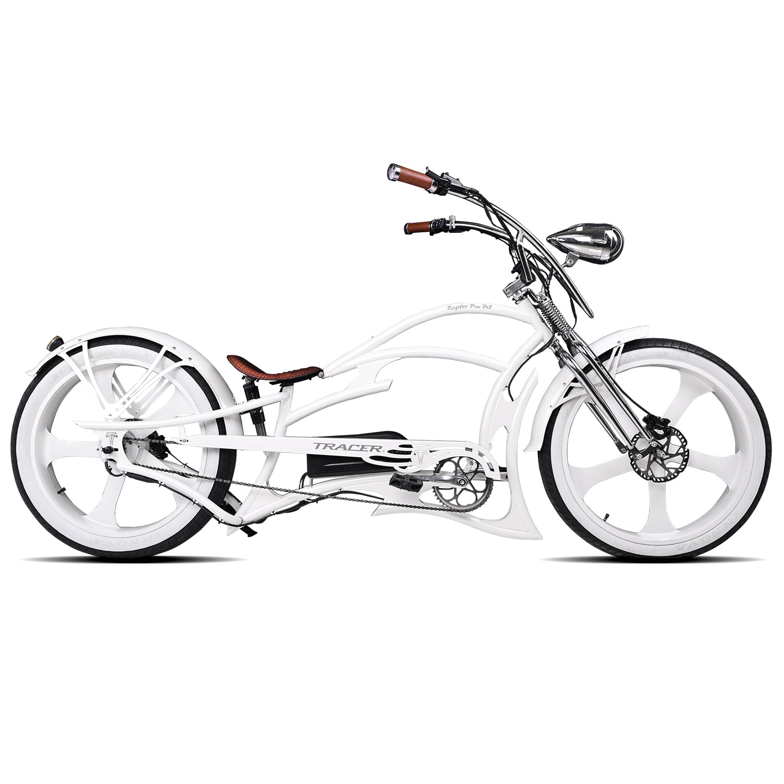 Raptor Pro DS 800W Stretch Cruiser Electric Bike - Tracer Bikes