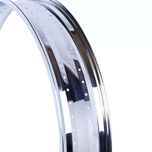 Espejo retrovisor para bicicleta Tracer RM-TH7529140-CP con borde galvanizado de 29" x 14G x 140H, 80 mm, para bicicleta de paseo