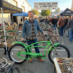 Tracer Santak GT 26" Chopper Stretch Cruiser Fat Tire Bike Single Speed Tracer Bikes