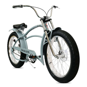 Tracer Santak GT 26" Chopper Stretch Cruiser Fat Tire Bike Oversized Frame Single Speed - Tracer Bikes