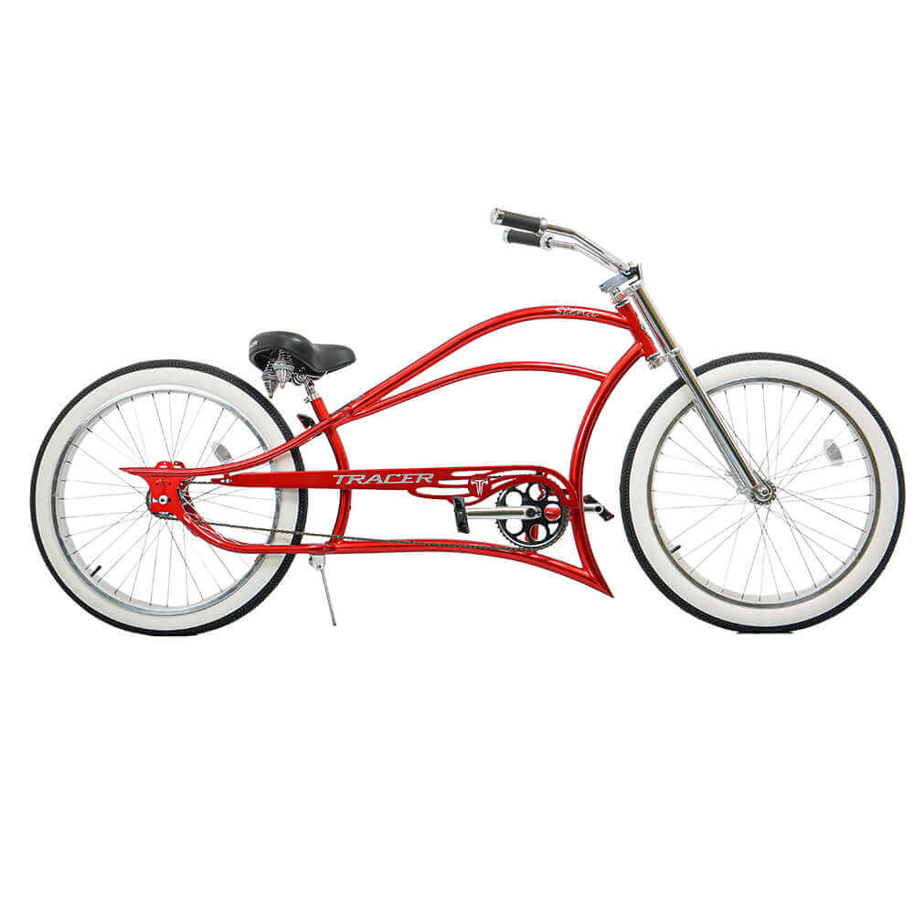 Tracer Siena 26'' Chopper Stretch Cruiser Fat Tire Bike Available 1 Speed/7 Speed