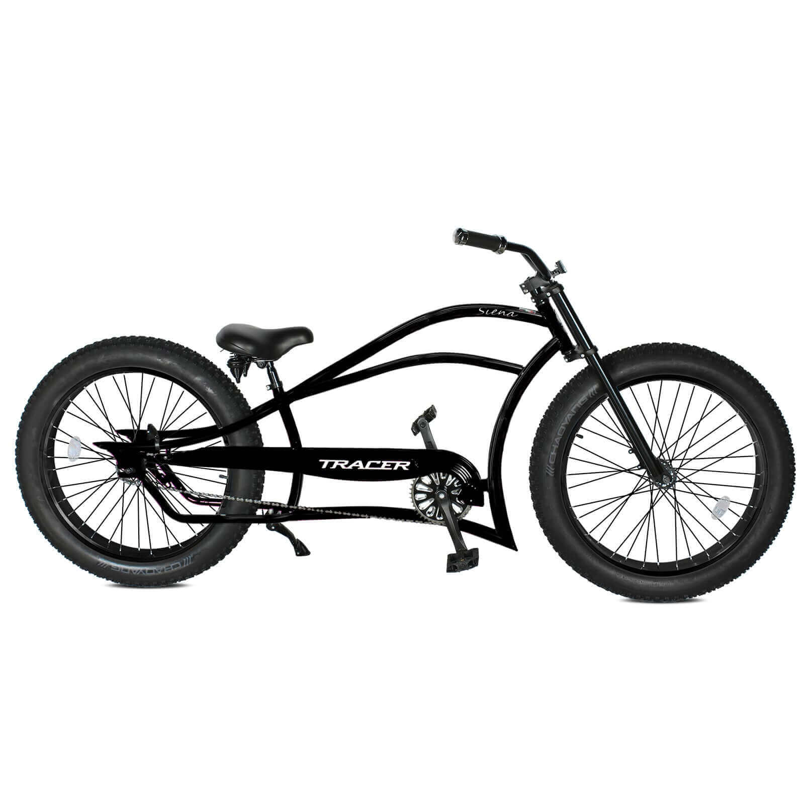 Tracer Siena 26'' Chopper Stretch Cruiser Fat Tire Bike Available 1 Speed/7 Speed