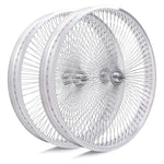 Tracer WH-TR7526140 26"x3"x13Gx140H Aluminum Polish FAT Rims Wheel Set.