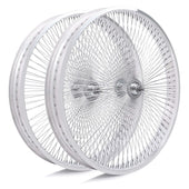Tracer WH-TR7526140 26"x3"x13Gx140H Aluminum Polish FAT Rims Wheel Set.