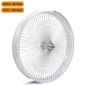 Tracer WH-TR7526140 26"x3"x13Gx140H Aluminum Polish FAT Rims Wheel Set.