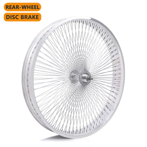 Tracer WH-TR9529140 29"x4"x13Gx140H Aluminum Polish FAT Rims Wheel Set.