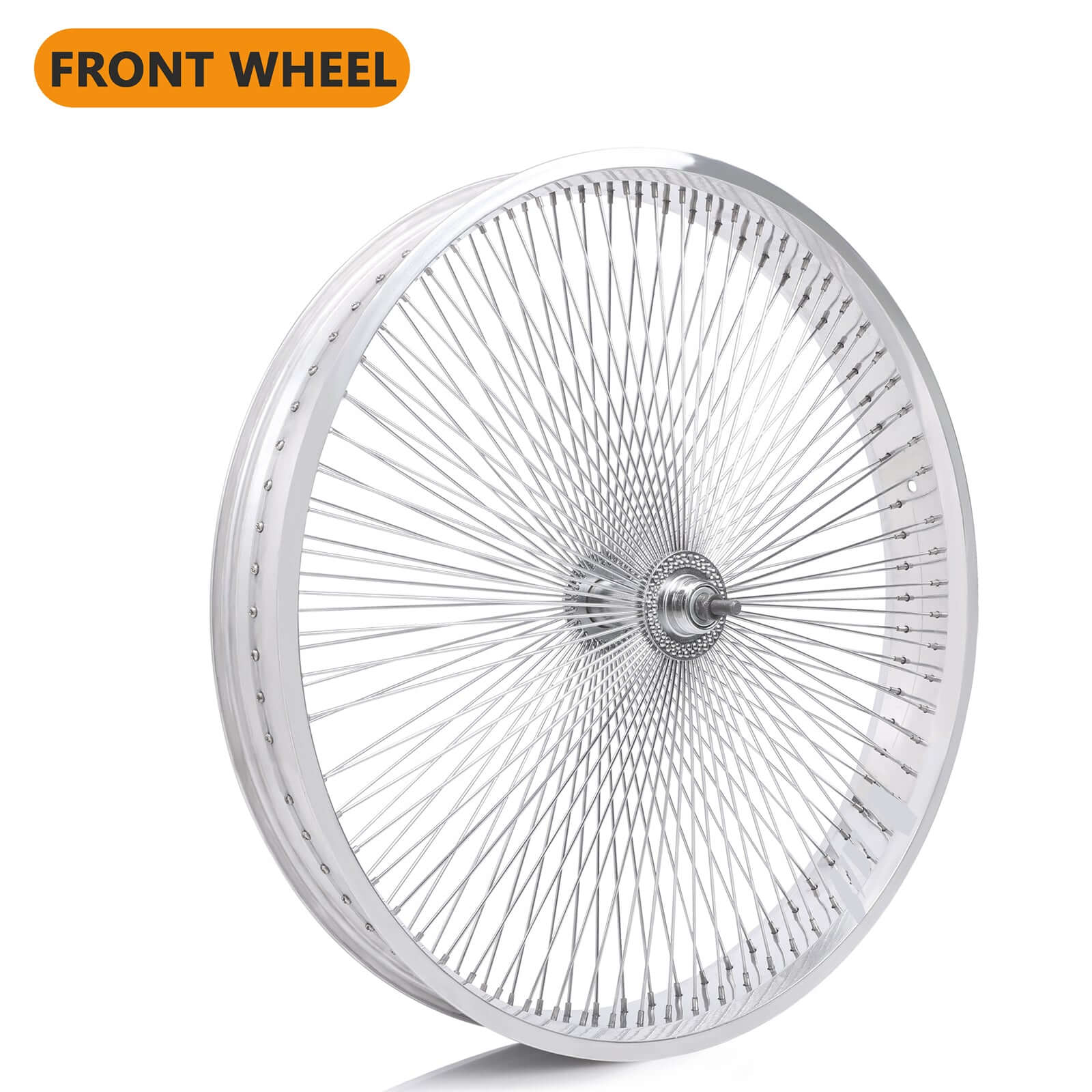 Tracer WH-TR9526140 26"x4"x13Gx140H Aluminum Polish FAT Rims Wheel Set.