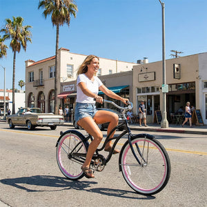 Tracer TAHA 26" Beach Cruiser Bikes 1 & 7 Speed for Women Tracer Bikes