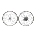 Tracer WH-D4E263613-PL 26'' Double Polished Fat Rim Wheelset with 48V 800W Motor, Compatible with Disc Brake