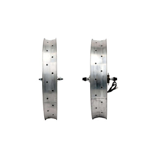 Tracer WH-D4E263613-PL 26'' Double Polished Fat Rim Wheelset with 48V 800W Motor, Compatible with Disc Brake
