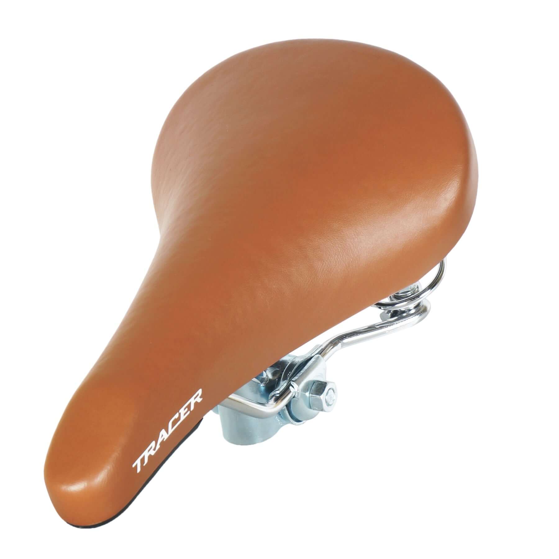 retro urban bikes Tracer Bikes SD-AF-7210-BRN Retro City Bike Saddle, Brown/Chrome, Coil Spring Base