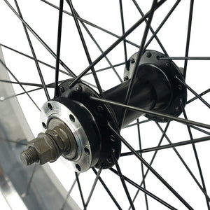 Tracer WH-2640RK3-PLS-B Cruiser Bicycle Wheel Set 26" x4.0 with Sturmey Archer inter-3 Speed Aluminum Hubs/Polished