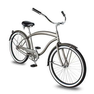 Tracer NOVA 26" Beach Cruiser Bikes Single Speed w/ Moon-type Handlebar, KT Coaster Brake for MEN - Tracer Bikes