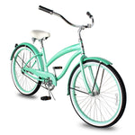 Tracer NOVA 26" Beach Cruiser Bikes Single Speed, w/ Moon-type handlebar, KT Coaster Brake for WOMEN - Tracer Bikes