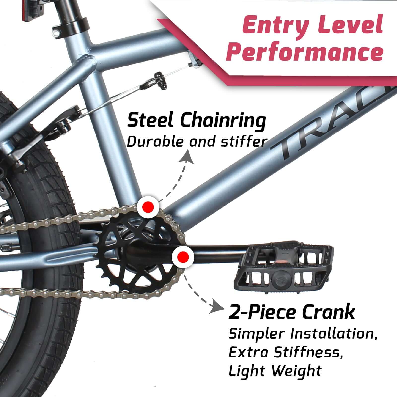 Tracer Edge Freestyle beginner/Professional BMX Bike