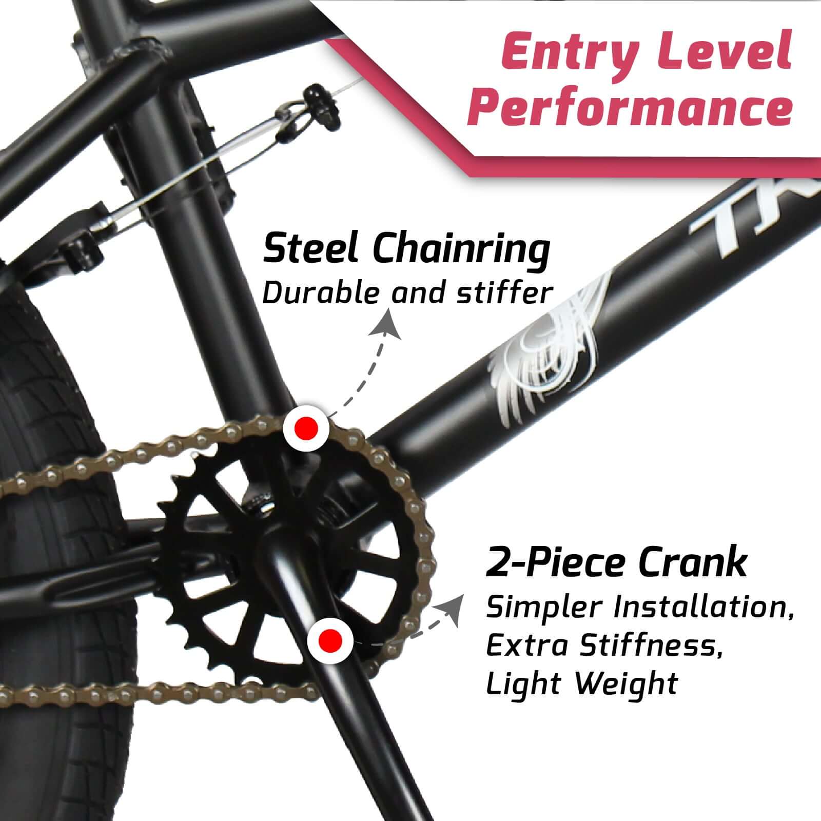 Tracer Edge Freestyle beginner/Professional BMX Bike