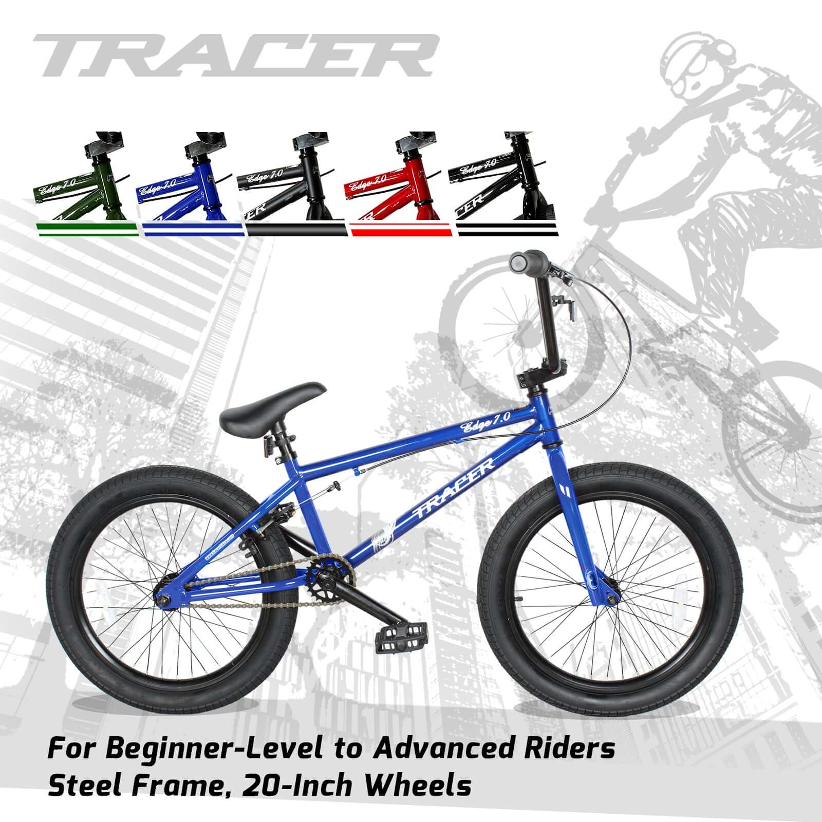 Tracer Edge Freestyle beginner/Professional BMX Bike