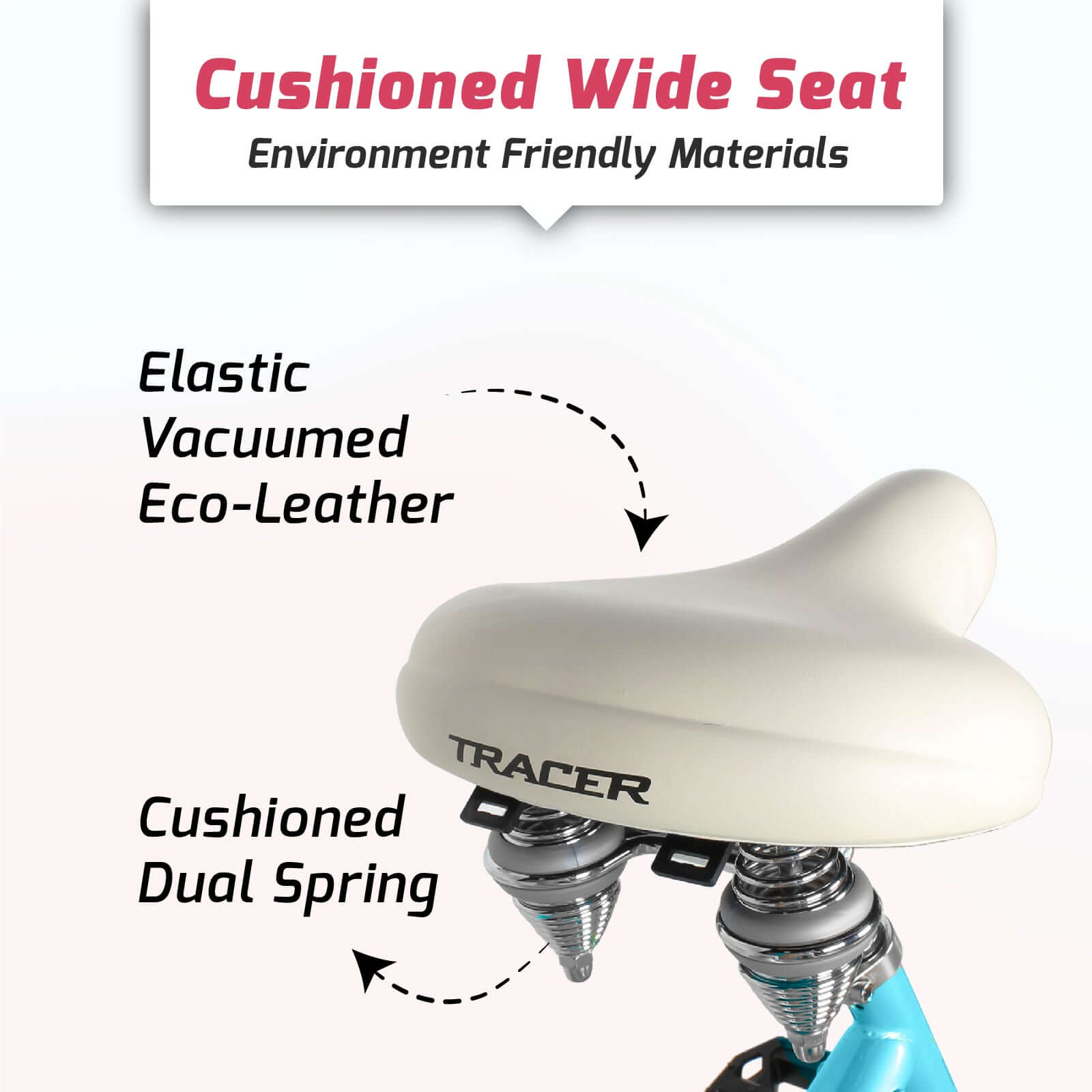 Tracer NOVA 26" Beach Cruiser Bikes Single Speed, w/ Moon-type handlebar, KT Coaster Brake for WOMEN - Tracer Bikes