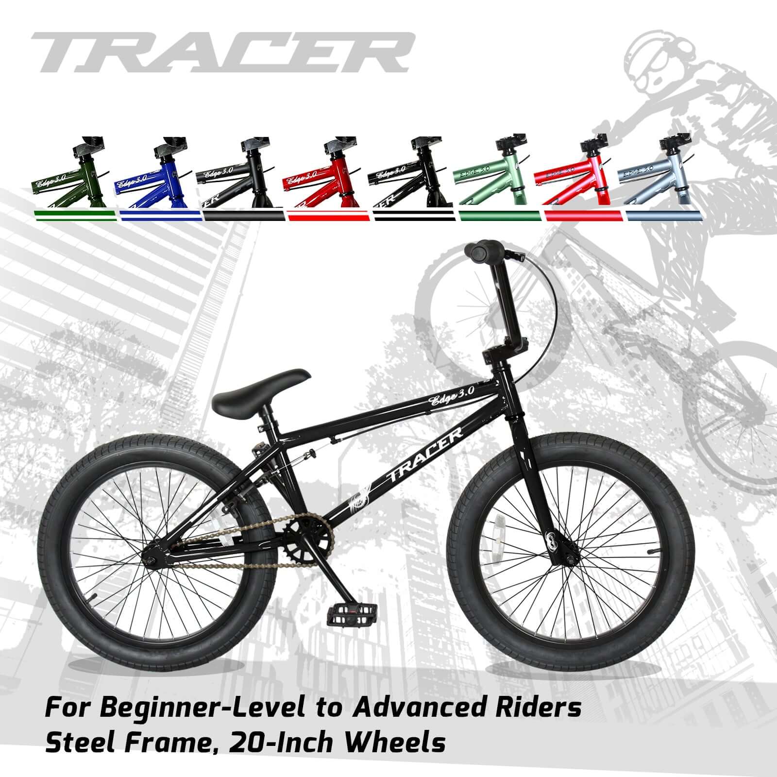 Tracer Edge Freestyle beginner/Professional BMX Bike