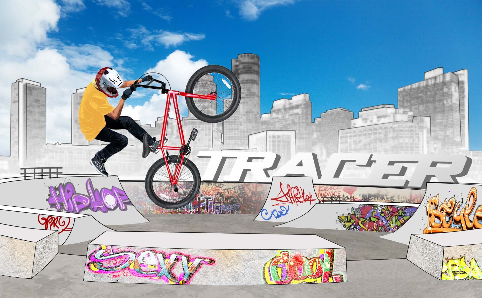 Tracer Edge Freestyle beginner/Professional BMX Bike
