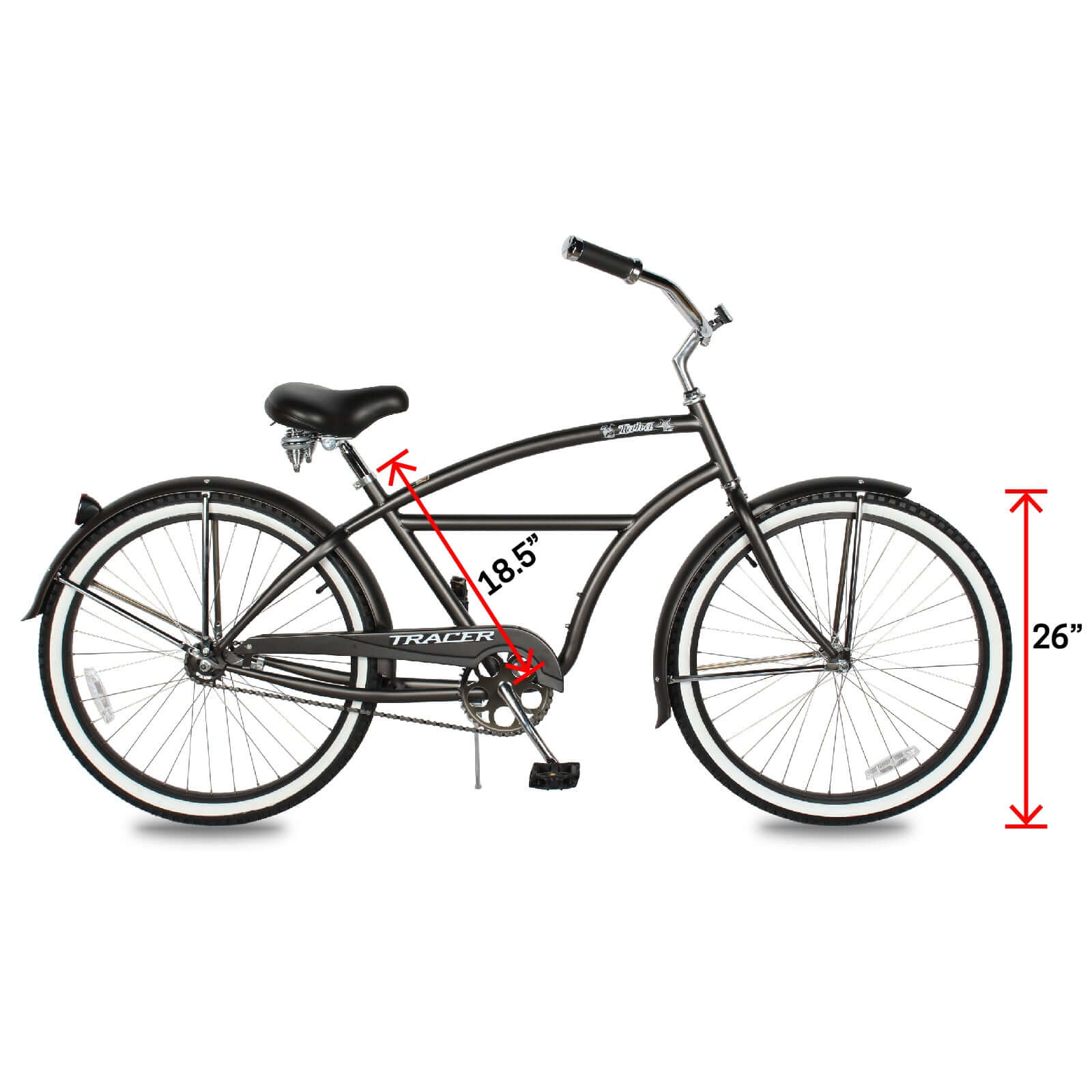 WAIT FOR EDIT Tracer TAHA 26" Beach Cruiser Bikes 1 & 7 Speed for Male - Tracer Bikes
