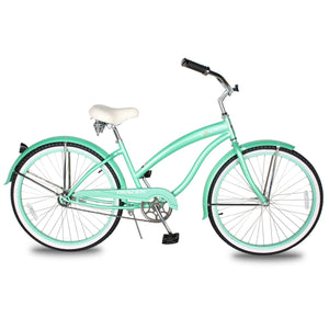 Tracer NOVA 26" Beach Cruiser Bikes Single Speed, w/ Moon-type handlebar, KT Coaster Brake for WOMEN - Tracer Bikes