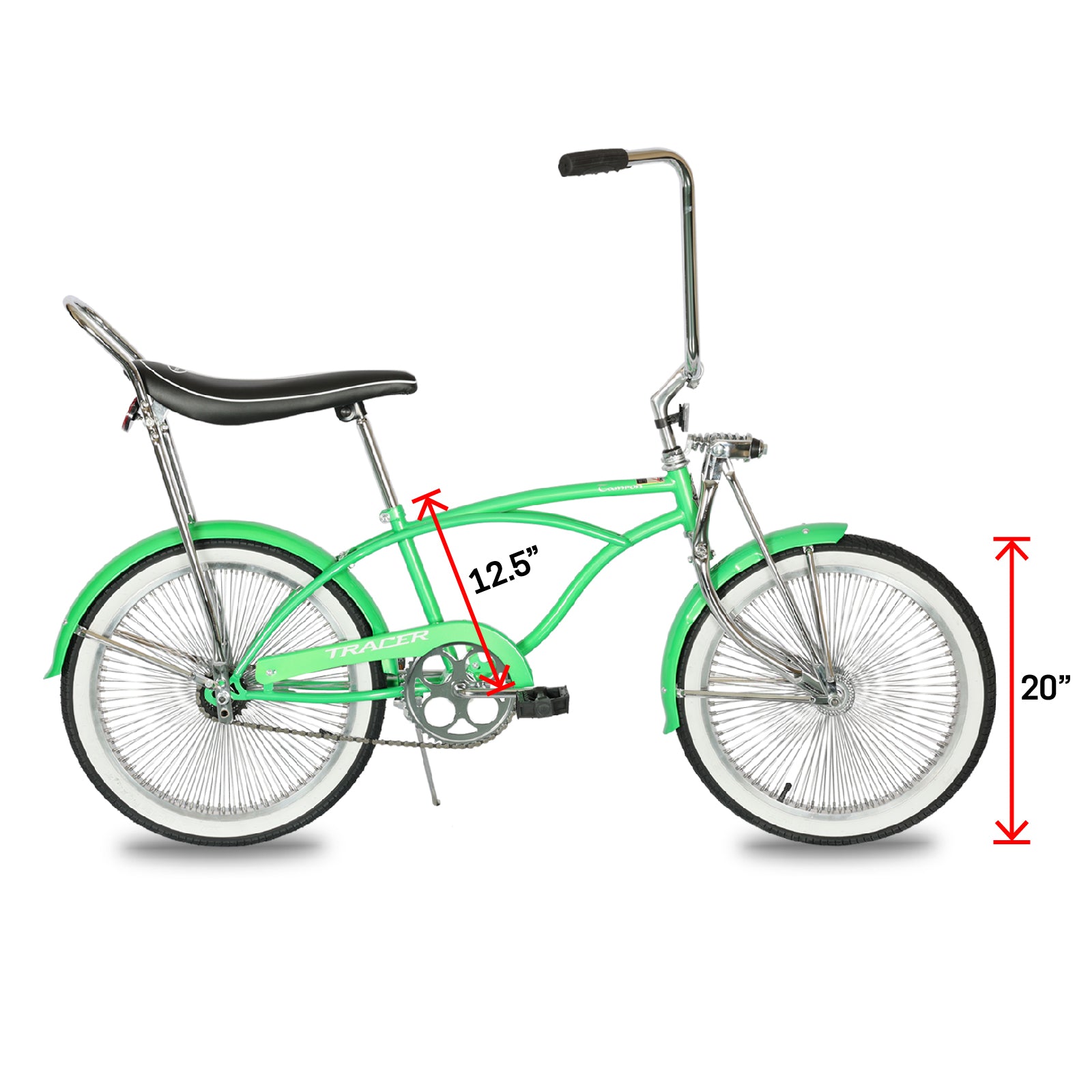 Tracer Tamron 1-Speed Lowrider Beach Cruiser Bike with 140H Rims