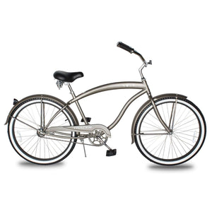 Tracer NOVA 26" Beach Cruiser Bikes Single Speed w/ Moon-type Handlebar, KT Coaster Brake for MEN - Tracer Bikes