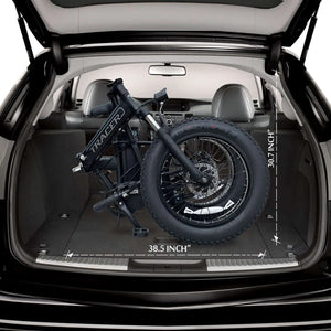 Tracer Coyote 20 Inch 500W Foldable Electric Bike,Shimano RD-TY21 GS 7 speed derailleur, 20''x 4'' fat tire with 160mm disc Brake - Tracer Bikes