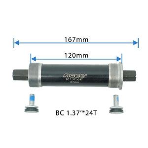 NECO B911(BB-B911-167) Bottom Bracket Steel threaded cartridge