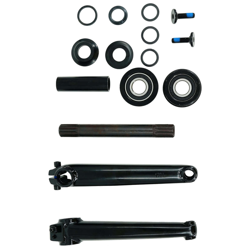 Tracer CS-UBX164-ED, Crank Set Steel 170MM USA/BB 8T Black