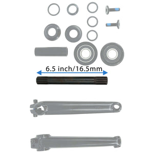 Tracer CS-UBX164-ED, Crank Set Steel 170MM USA/BB 8T Black