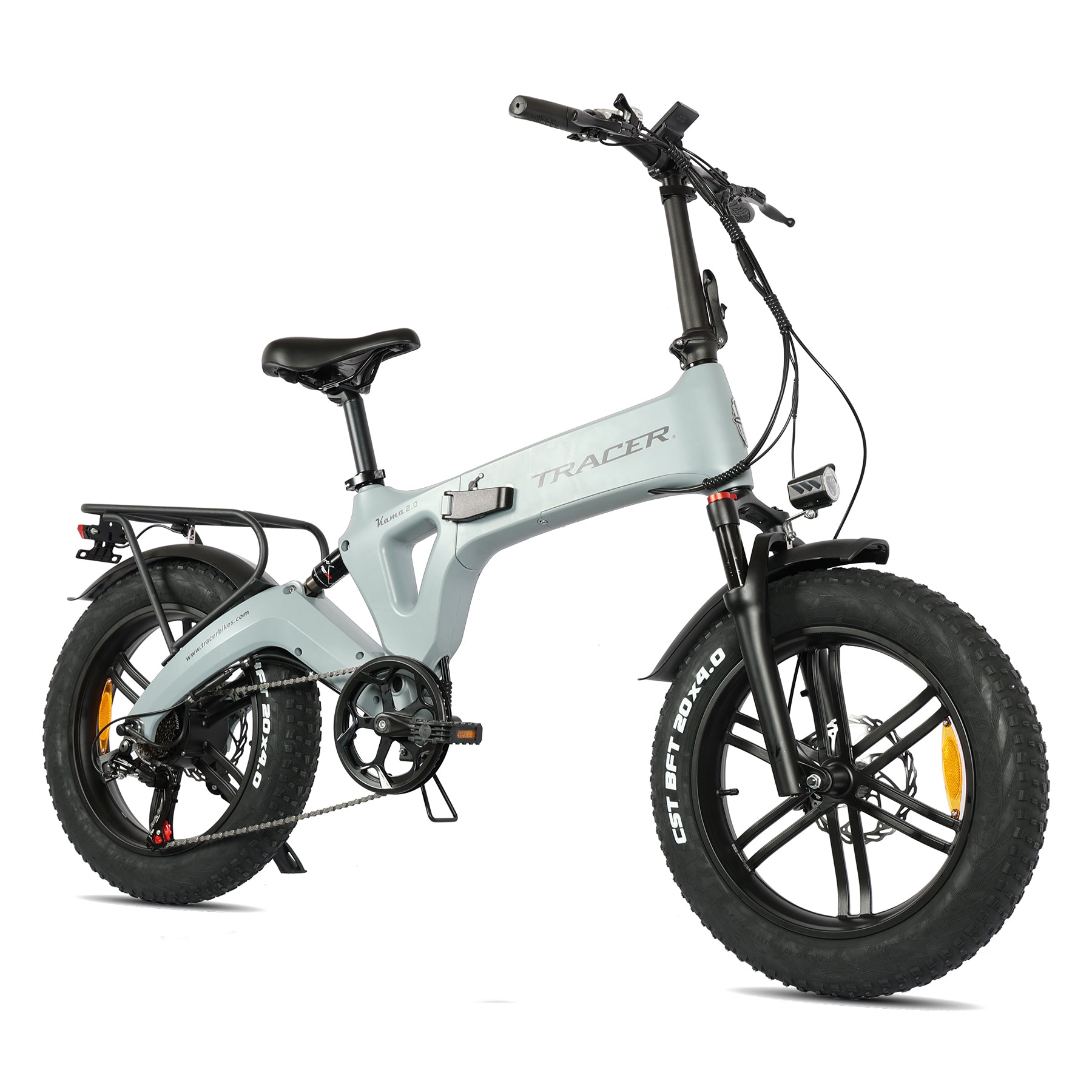 electric folding bicycle for sale Tracer Bikes KAMA 2.0 20" Folding E-Bike, 750W Motor, Dual Suspension