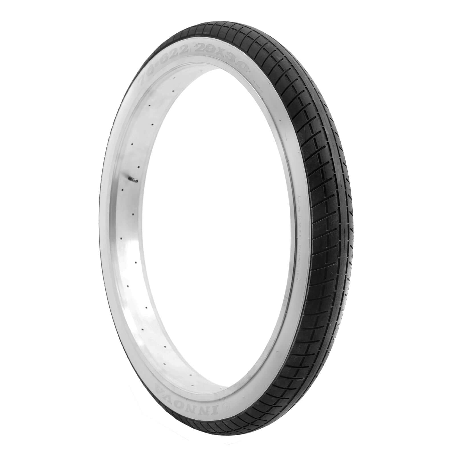 Innova 29" 3.0 BICYCLE Fat Tire Wheel White Wall & Black