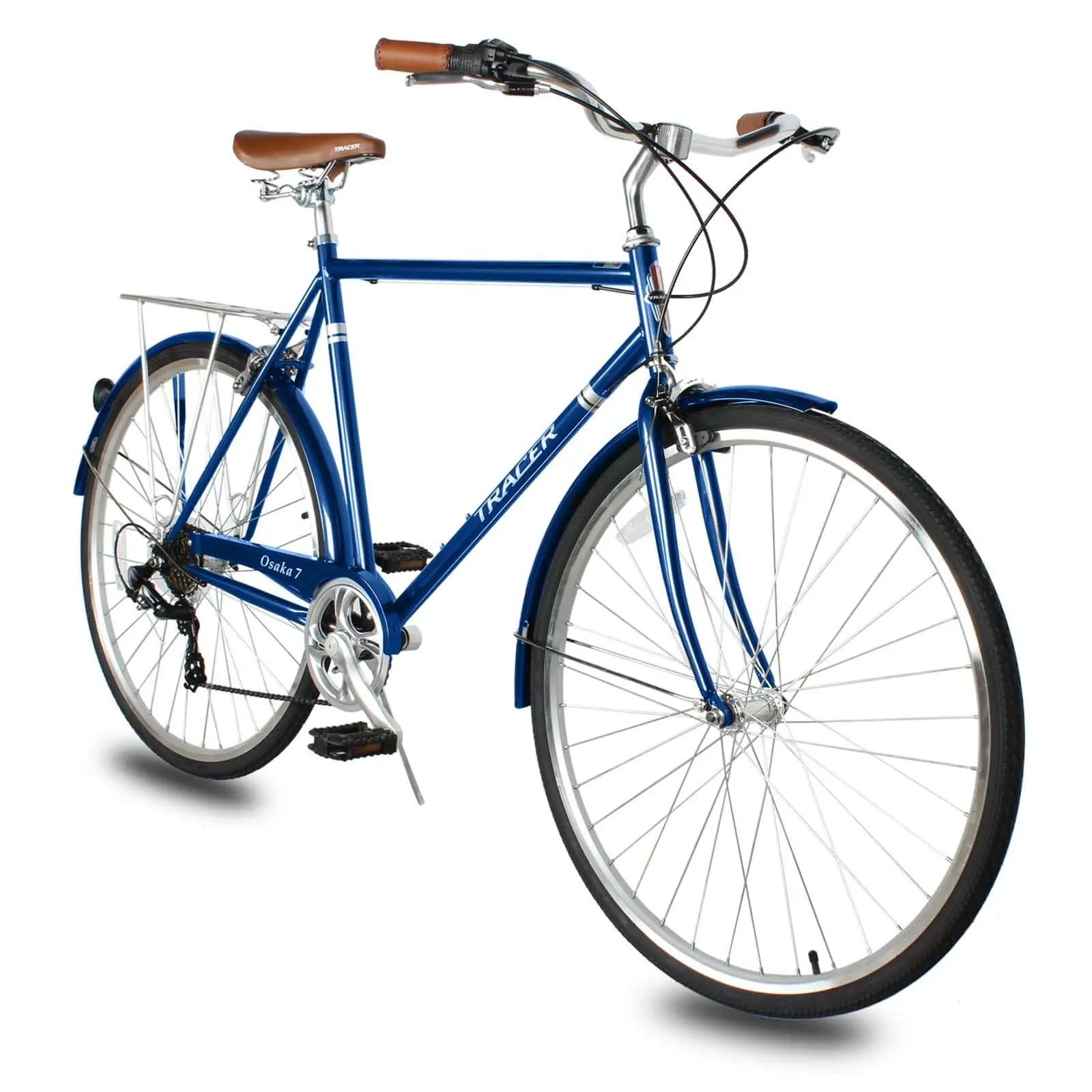 Tracer Osaka 700C 7 Speed Hybrid City Bikes for Men | In Stock