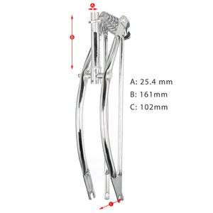 Tracer FK-SP26161102 26" Lowrider Classic Spring Fork Regular Bend (1'')25.4 mm